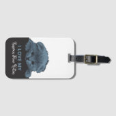 Russian Blue Kitten Gepäckanhänger (Vorderseite (Horizontal))