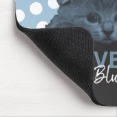 Russian Blue Kitten Mousepad (Ecke)
