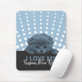 Russian Blue Kitten Mousepad (Mit Mouse)
