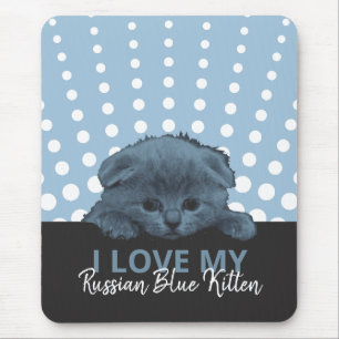 Russian Blue Kitten Mousepad