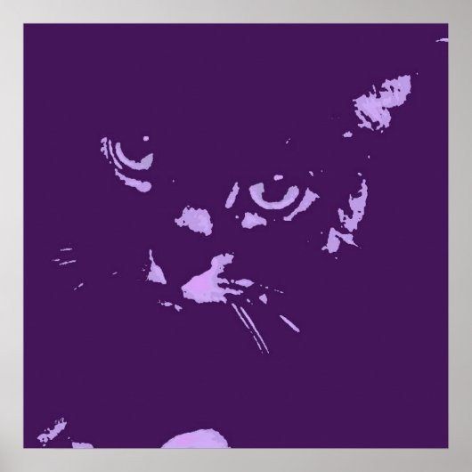 Russian Blue Pop Art Poster (Vorne)