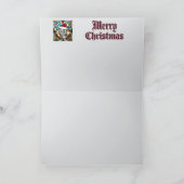 Russian Blue Rentier Feiertagskarte (Innenseite)