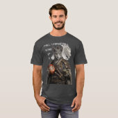 Russian Blue Samurai Cat T-Shirt (Vorne ganz)