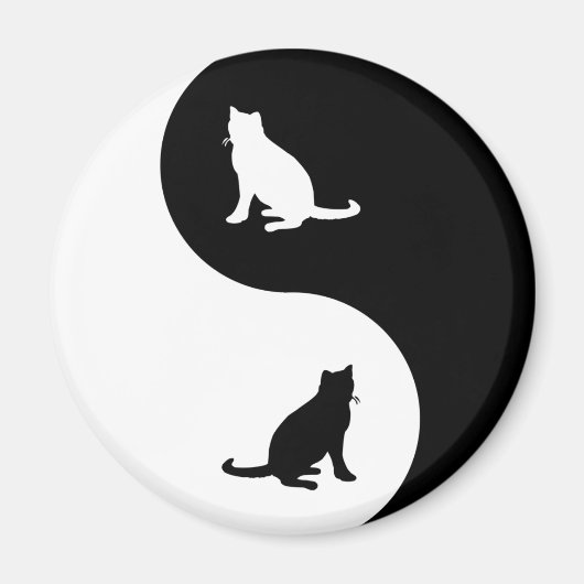 Russian Blue Yin Yang Magnet (Vorne)