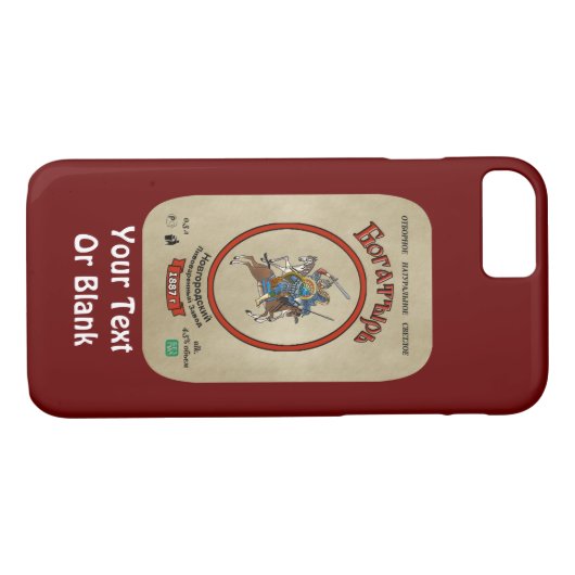Russian Bogatyr Beer Case-Mate iPhone Hülle (Rückseite (Horizontal))