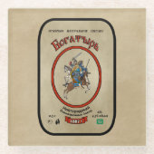 Russian Bogatyr Beer Glasuntersetzer (Vorderseite)