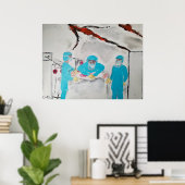 Russian bombing of Kyiv Children's Hospital Poster (Heimbüro)