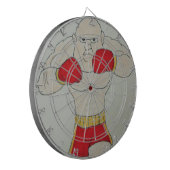 Russian Boxer Sketch Metal Cage Dartboard Dartscheibe (Vorderseite Links)