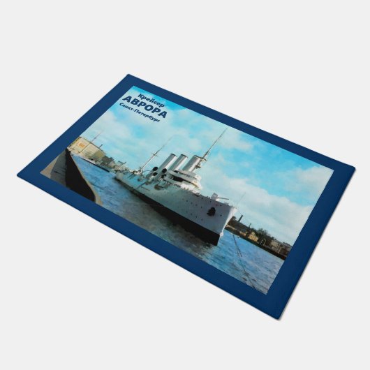 Russian Cruiser Aurora Fußmatte (Schrägansicht)