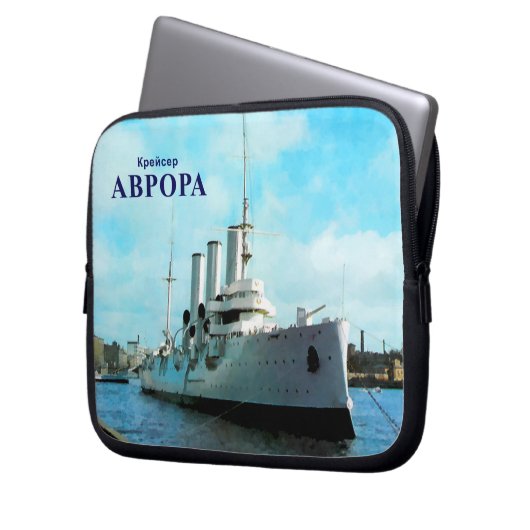 Russian Cruiser Aurora Laptopschutzhülle (Vorderseite Links)