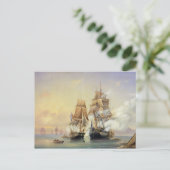Russian Cutter Mercury Postkarte (Stehend Vorderseite)