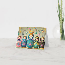 Russian Doll Birthday Card Karte