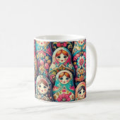 Russian Doll Nesting Doll Tasse (VorderseiteRechts)
