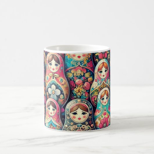Russian Doll Nesting Doll Tasse (Mittel)