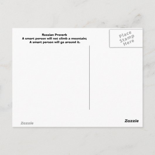 Russian Doll Postkarte (Rückseite)