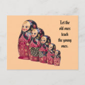 Russian Doll Postkarte (Vorderseite)