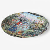 RUSSIAN  FAIRYTALE "BABA JAGA" PAPER PLATES PAPPTELLER (Schrägansicht)