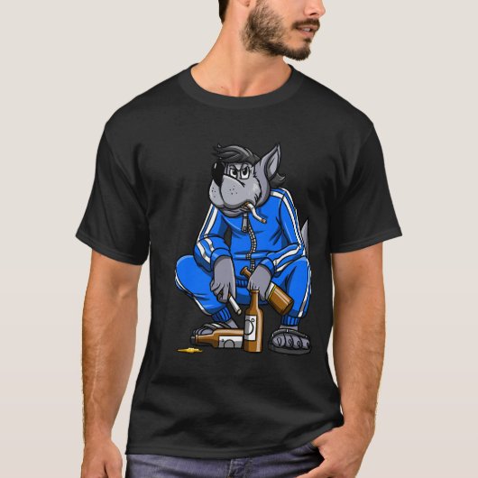 Russian Gopnik Russian Squat Nu Pogodi Wolf Russla T-Shirt (Vorderseite)