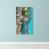 Russian Hill Skyline mit Leinwanddruck (Insitu (Holzboden))