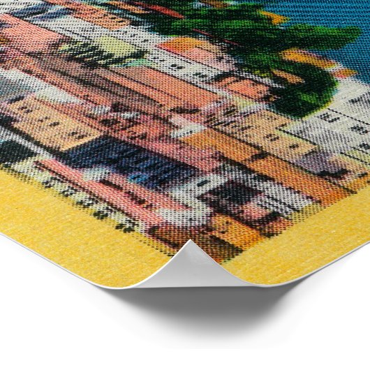 Russian Hill Skyline mit Poster (Ecke)