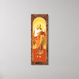 Russian Icon Archangel Gabriel  Wrapped Canvas Leinwanddruck