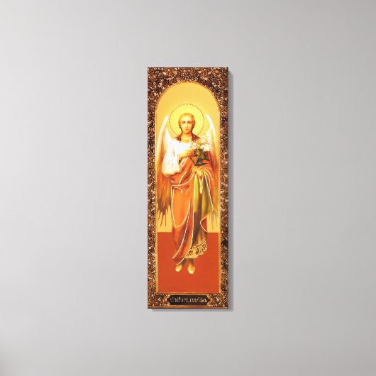 Russian Icon Archangel Gabriel  Wrapped Canvas Leinwanddruck (Vorderseite)