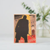 Russian Movie Poster Russian Avant Garde Print Postkarte (Stehend Vorderseite)