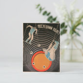 Russian Movie Poster Russian Avant Garde Print Postkarte (Stehend Vorderseite)