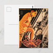 Russian Movie Poster Russian Avant Garde Print Postkarte (Vorne/Hinten)