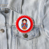 Russian Nesting Doll Matryoshka Button (Beispiel)