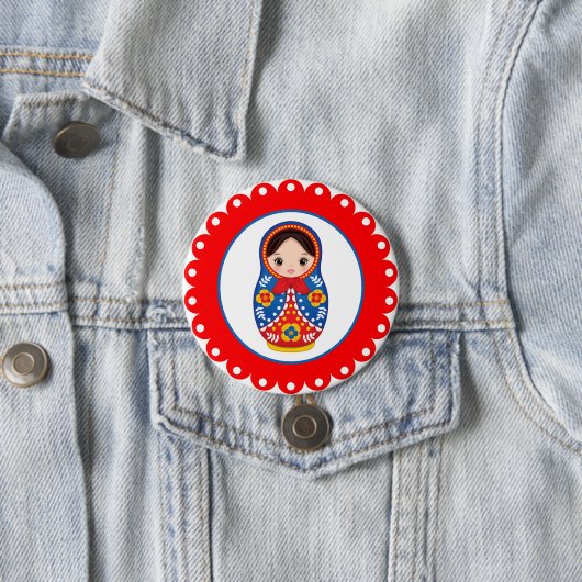 Russian Nesting Doll Matryoshka Button (Beispiel)