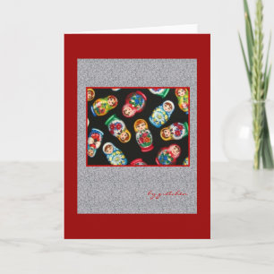 Russian Nesting Dolls Greeting Card Karte