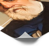 Russian Novelist Ivan Turgenev Illustration Poster (Ecke)