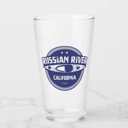 Russian River California Kayaking Glas (Vorderseite)