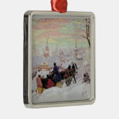Russian Sleigh Ride Ornament Aus Metall (Rechts)