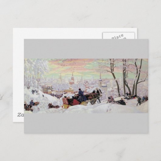 Russian Sleigh Ride Postkarte (Vorne/Hinten)