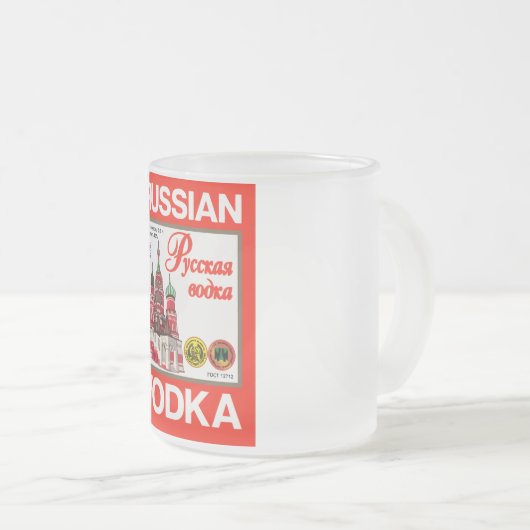 RUSSIAN VODKA MATTGLASTASSE (VorderseiteRechts)
