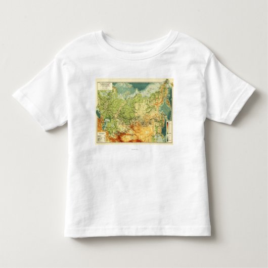 RussiaPanoramic MapRussia Kleinkind T-shirt (Vorderseite)