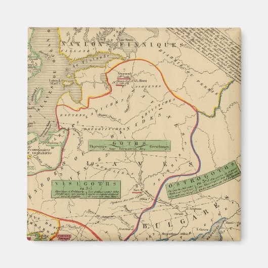 Russie, Süde, Norwegen Magnet (Vorne)