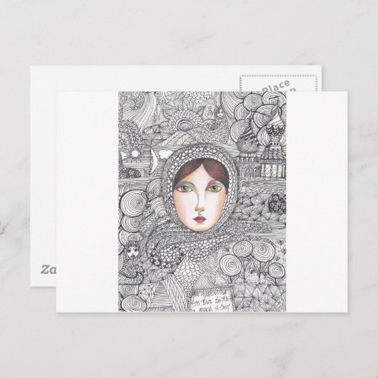 Russin Postkarte (Vorne/Hinten)