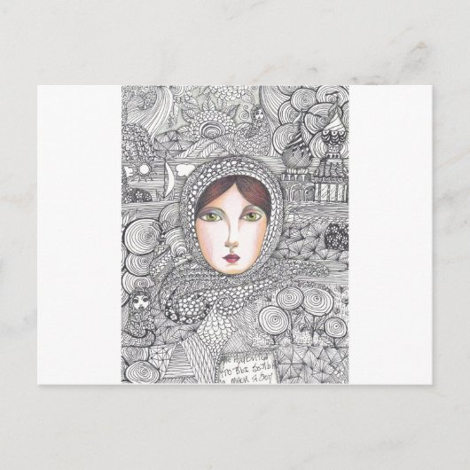 Russin Postkarte (Vorderseite)