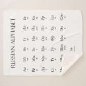 Russisch | Alphabet mit Aussprache Sherpadecke (Vorderseite (Horizontal))