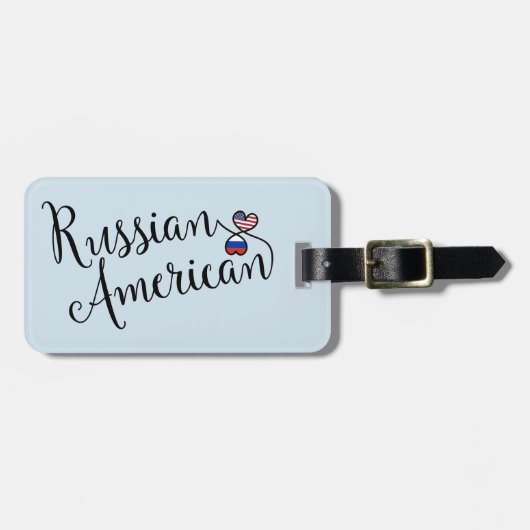 Russisch-amerikanischer Gepäckträger Gepäckanhänger (Vorderseite horizontal)