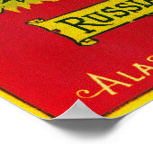 Russisch-amerikanischer Lachs kann LabelKarluk, AK Poster (Ecke)