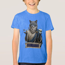 Russisch Blau Archimedes Katze Tri-Blend Shirt