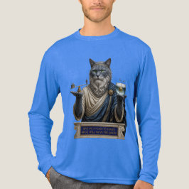 Russisch Blau Archimedes Katze Tri-Blend Shirt