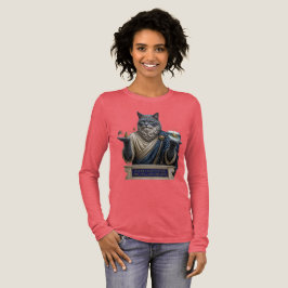 Russisch Blau Archimedes Katze Tri-Blend Shirt