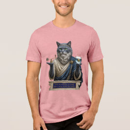 Russisch Blau Archimedes Katze Tri-Blend Shirt