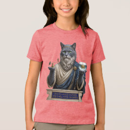 Russisch Blau Archimedes Katze Tri-Blend Shirt