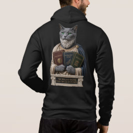 Russisch Blau Aristoteles Katze Hoodie
